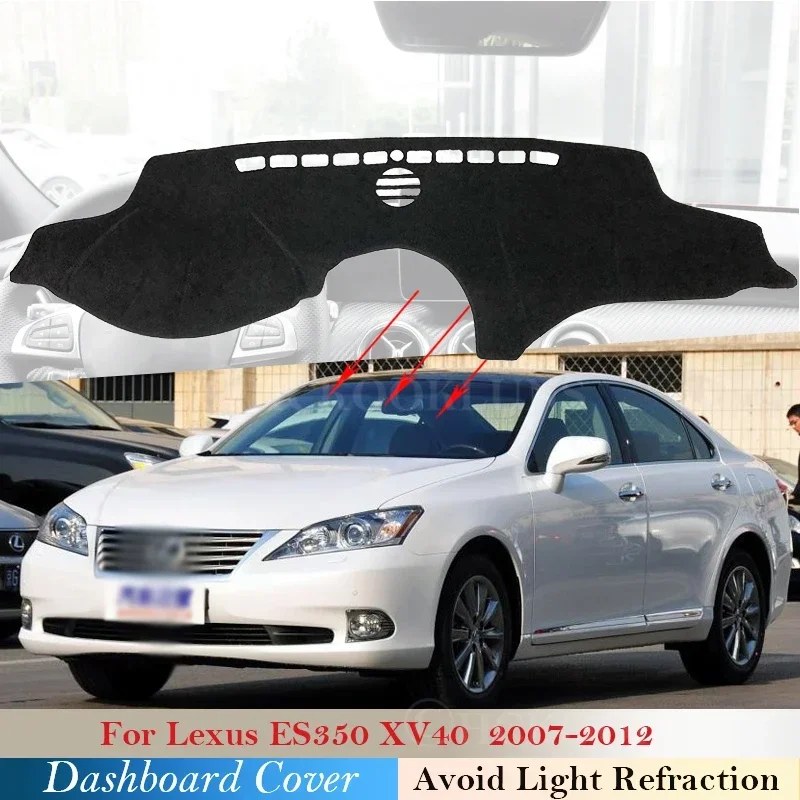 Dashboard Cover Protective Pad Dash Board Sunshade Carpet Anti-UV Dashmat for Lexus ES ES350 XV40 2007 2008 2009 2010 2011 2012