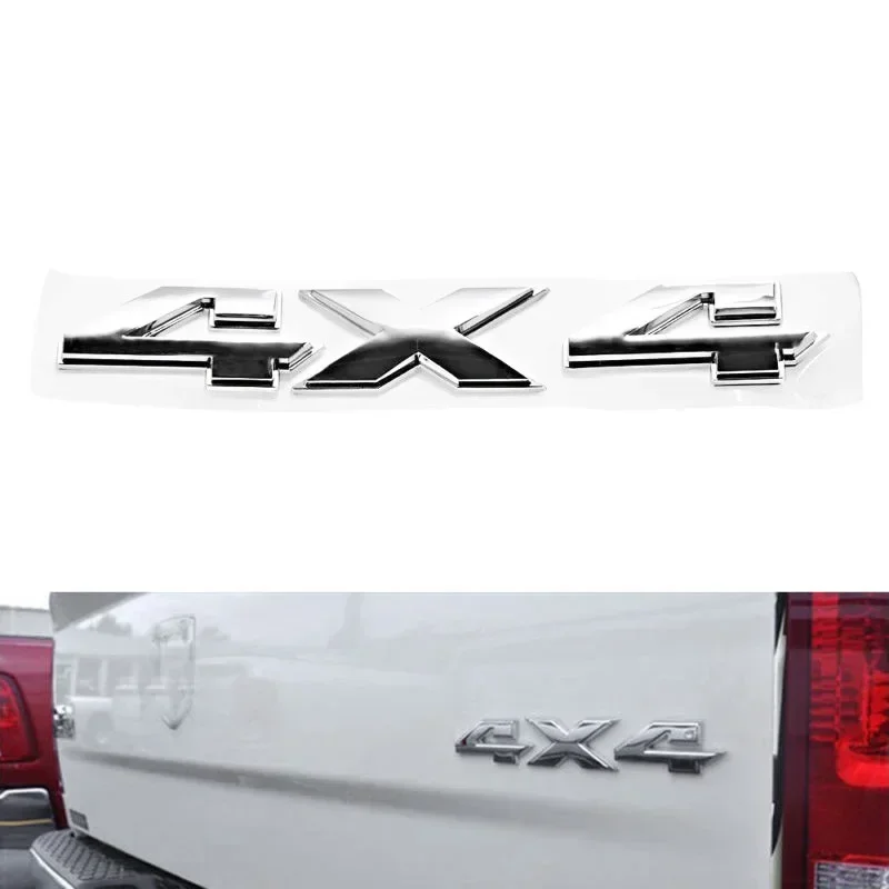 CarHome Tailgate Sticky Nameplate For Dodge Ram Chrome Tailgate 4X4 Emblem Nameplate 55277438AA OEM Mopar Car Styling Sticker