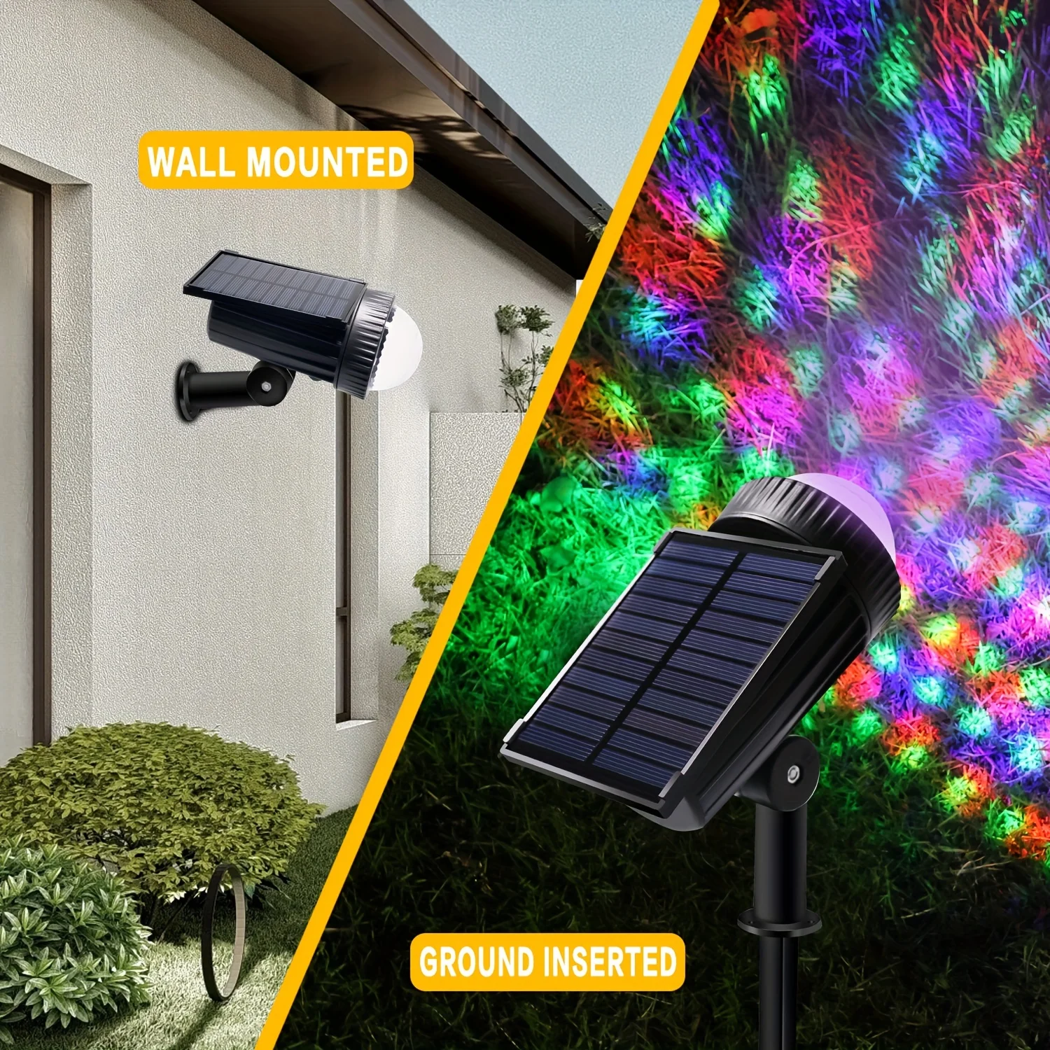 

Solar-Powered LED Garden Light 4-Color Adjustable Pathways Trees Lawns Lamp for Halloween Landscaping Outdoor Solar Decorations