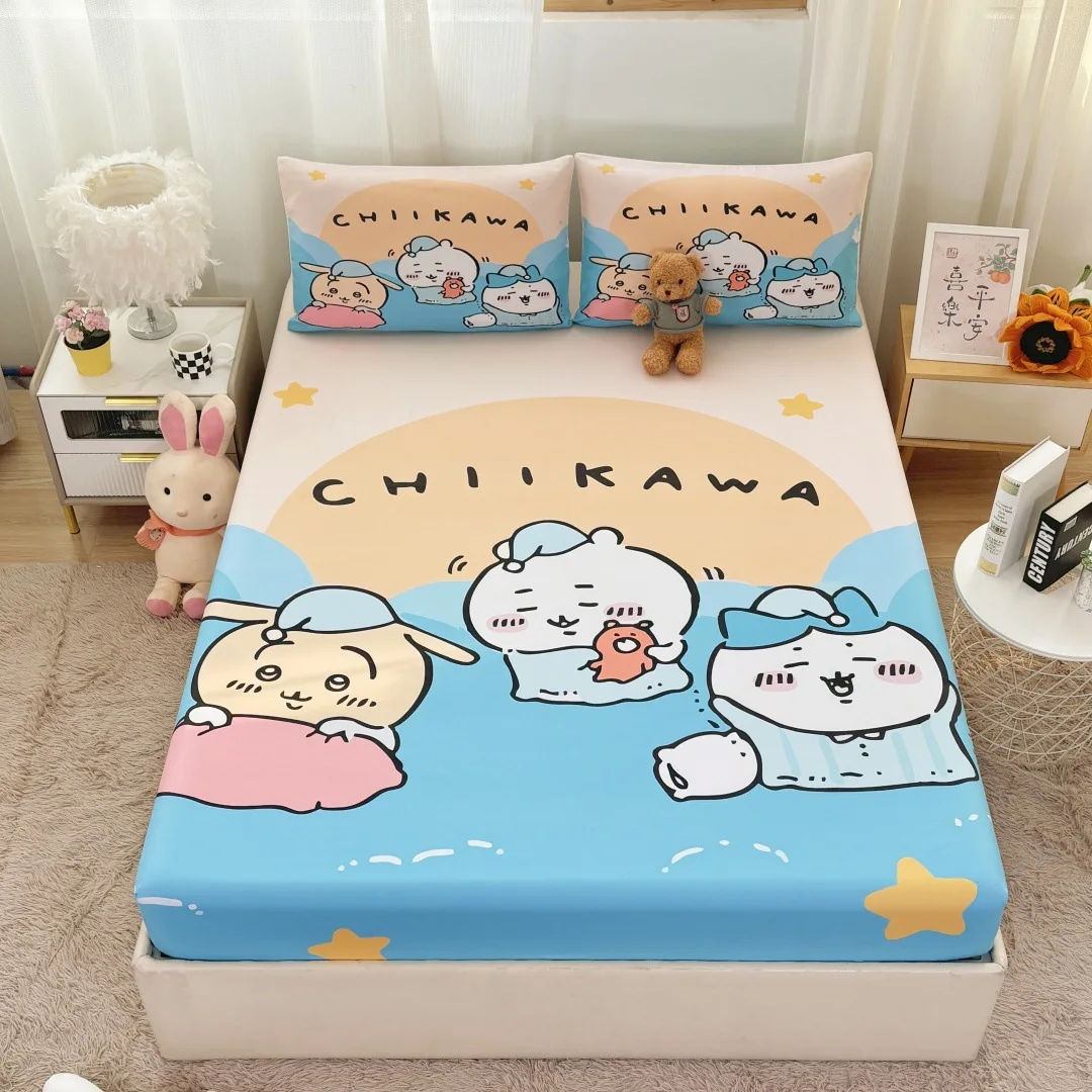 

Покрывало с милым мультяшным принтом Chiisakute Kawaii Yatsu с наволочкой, домашний комплект постельного белья, покрывало в подарок для мальчиков и девочек