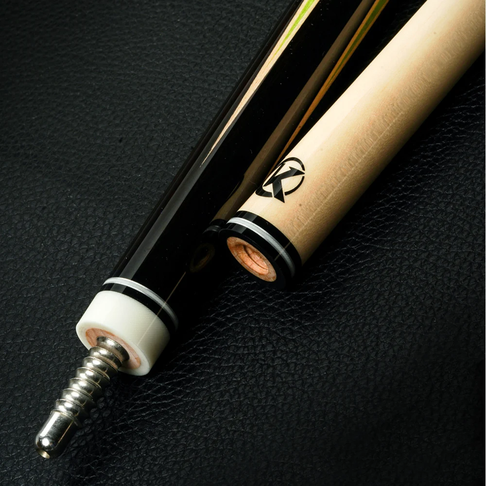 Billiard Club Maple Inlaid Carbon Fiber Tube Leather Handle Club