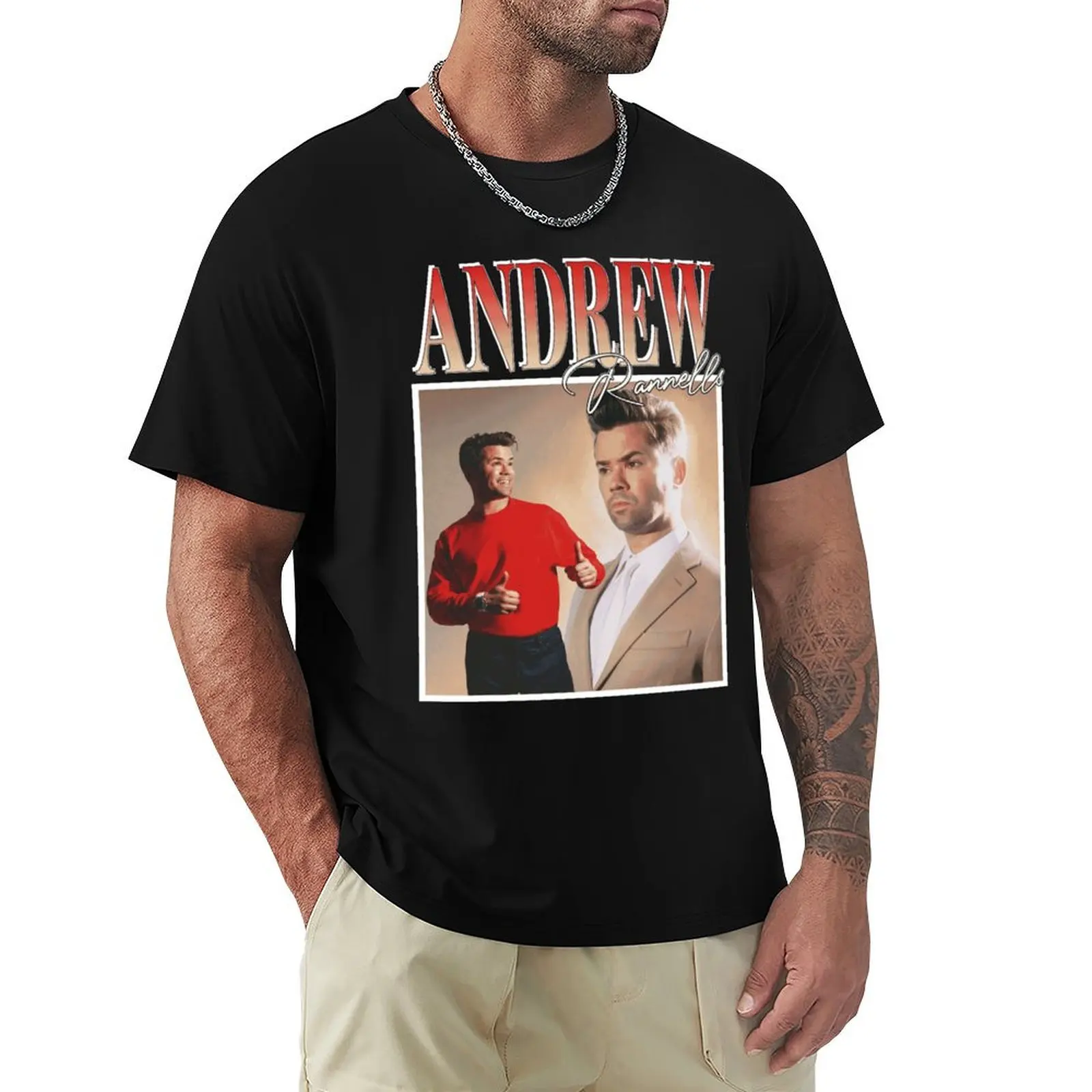 Andrew Rannells T-shirt plus size tops boys animal print quick drying aesthetic clothes tshirts for men