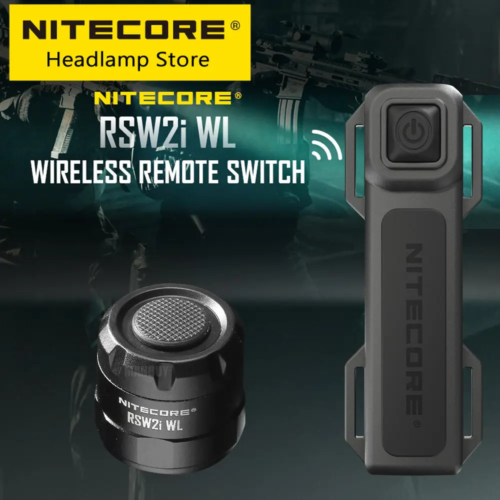 Original Nitecore RSW2i WL 2.4G Wireless Remote Switch Flashlight Accessories For P10i P10iX P20i P20iUV P30i P35 Tactical Torch