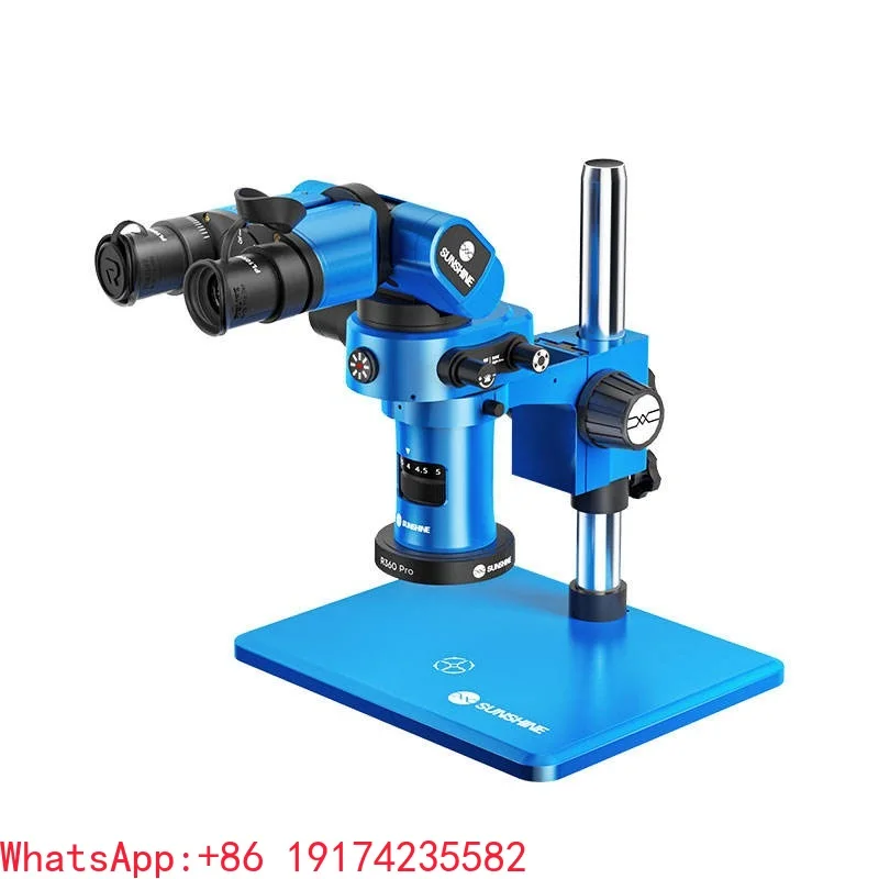 Sunshine R360 Pro Trinocular Microscope Foldable Rotating Design Digital Microscope Camera 180° Eyepiece Phone Repair Tool
