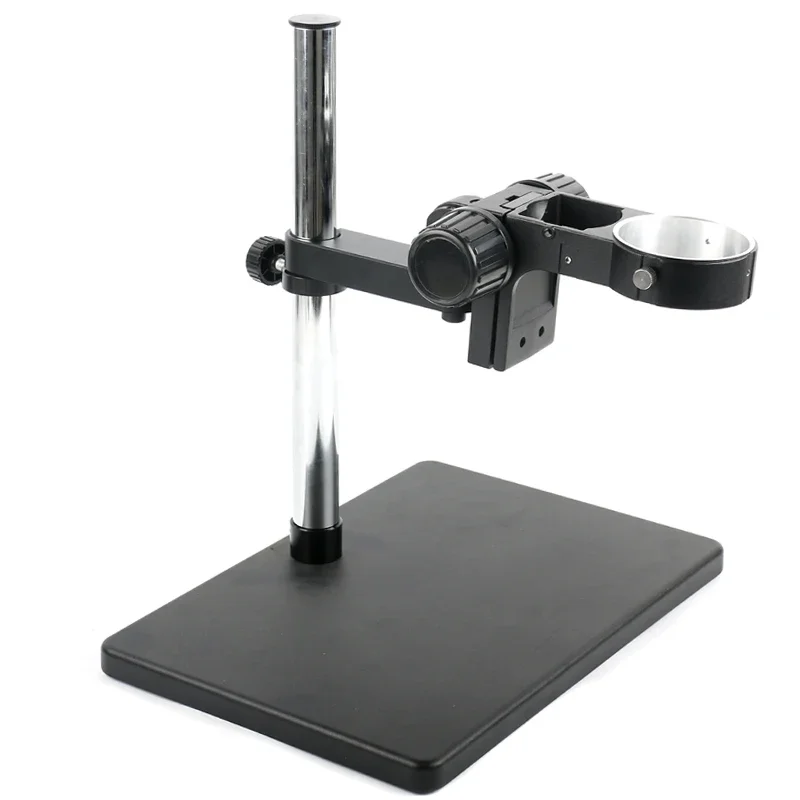 Adjustable Industrial Lab StereoTrinocular Binocular Microscope Desktop Stand Base Table Stand 76mm Ring Holder