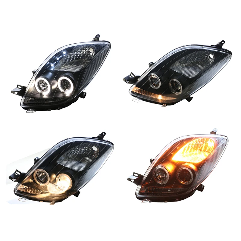 DRL Lampada Auto OEM Auto Testa Luce Modificare Semi-assemblaggio LED Faro Allo Xeno per Yaris L 2006 2007 2008 2009 2010 2011 2012