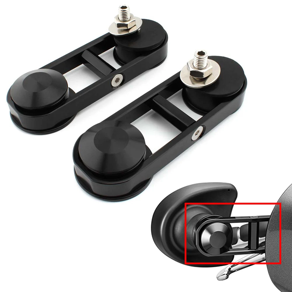 

2Pcs Motorcycle Black Adjustable Drop Mirror Relocator Mount Kits for Harley Touring Street Glide FLHX 2014-2022 Aluminum