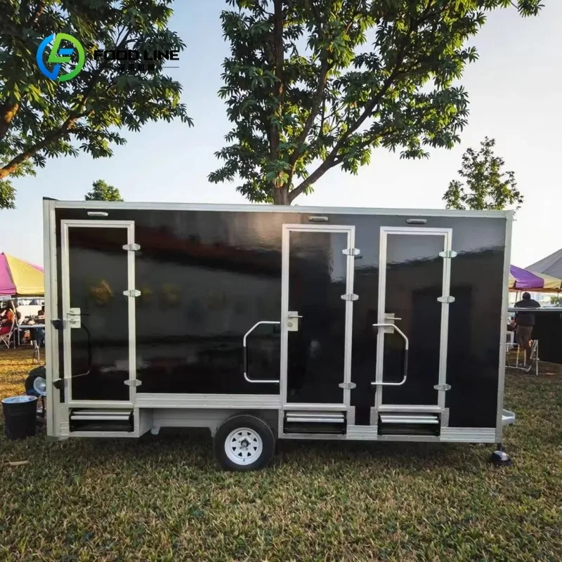 Custom China Luxury Portable Camping Bathroom Unit, Outdoor Public Toilet & Shower Room Integrated Restroom for Sale