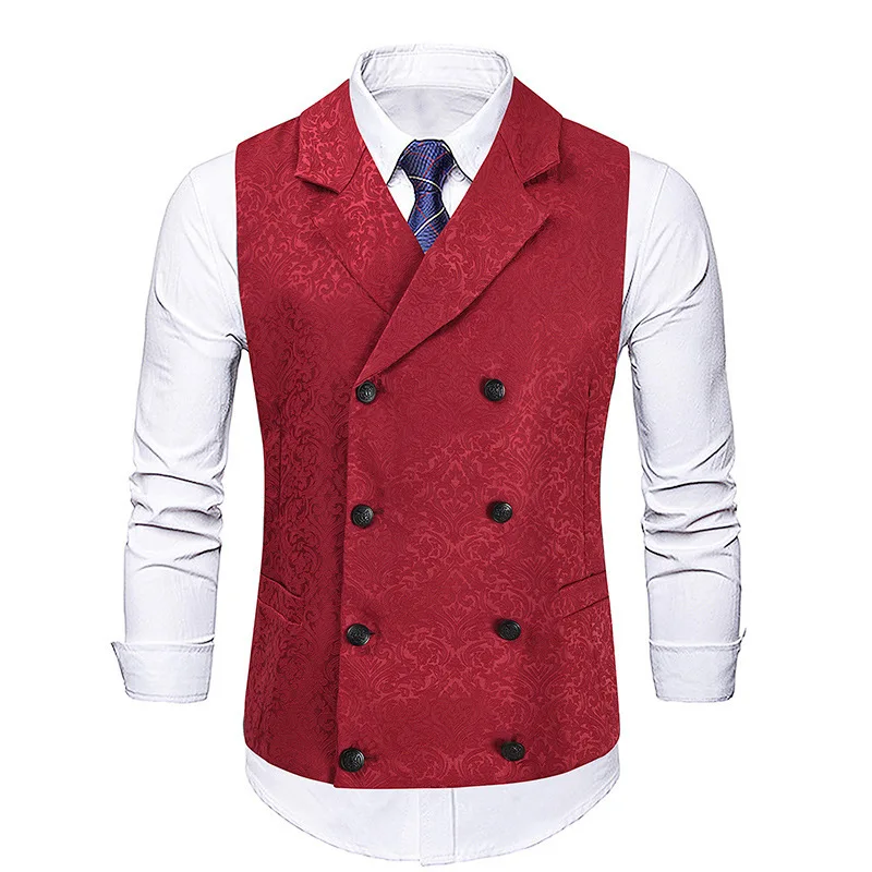 2024 Cross border Autumn New Men\'s Casual Vest Slim Fit Fashion Men\'s Business Vest for Foreign Trade