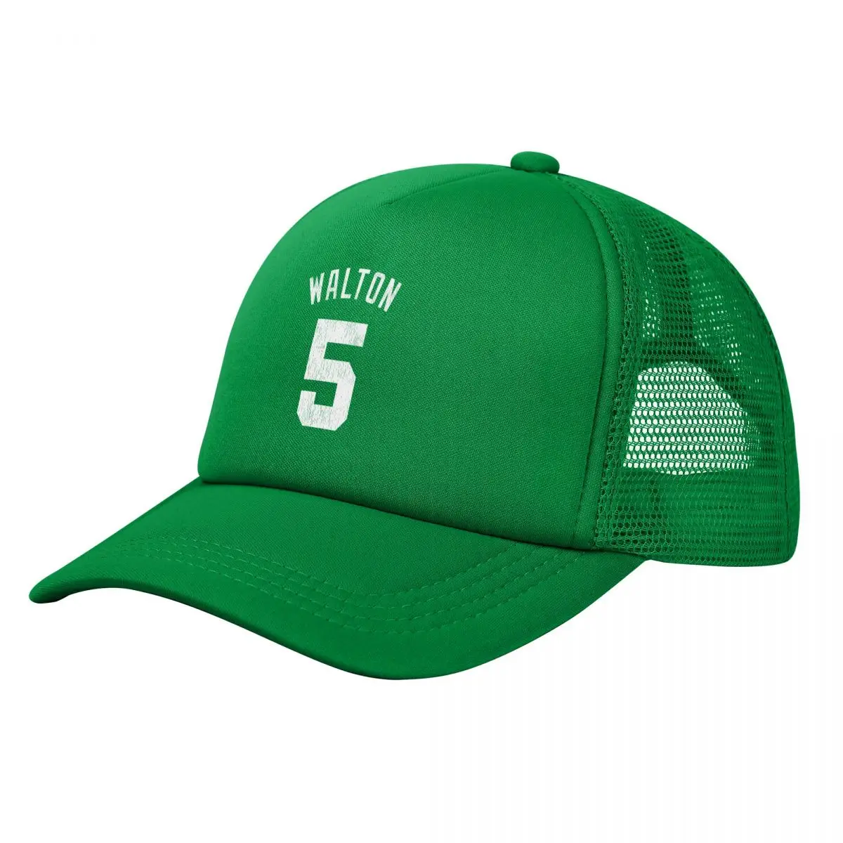 Bill Walton Number 5 Mesh Baseball Caps Adult Sun Hats Basketball Dad Hat Adjustable Polyester Sun Caps Summer Trucker Hats