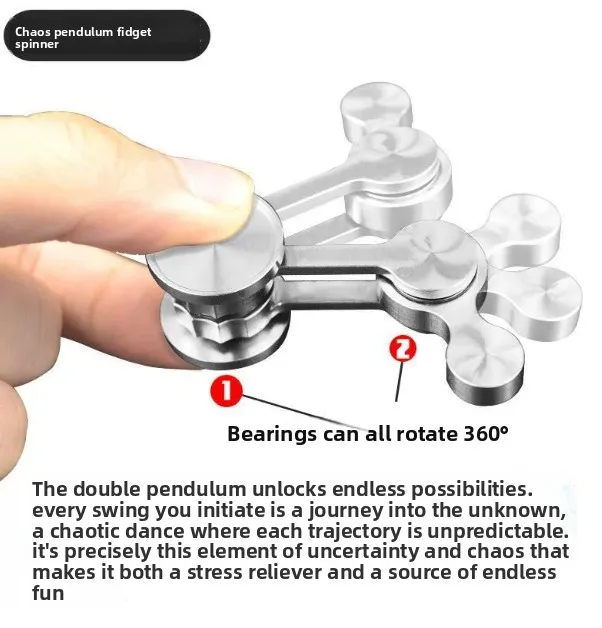 Chaos pendulum fingertip gyro single pendulum double stainless steel adult decompression toy