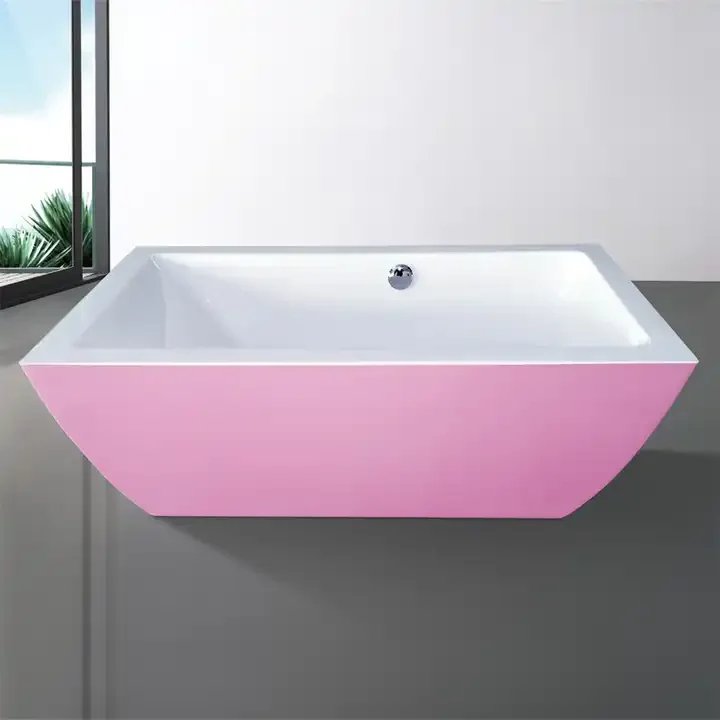 

Aqua Gallery Foshan Made Freestanding Acrylic Bathtub Modern Stand Alone Soaking Bath Tub