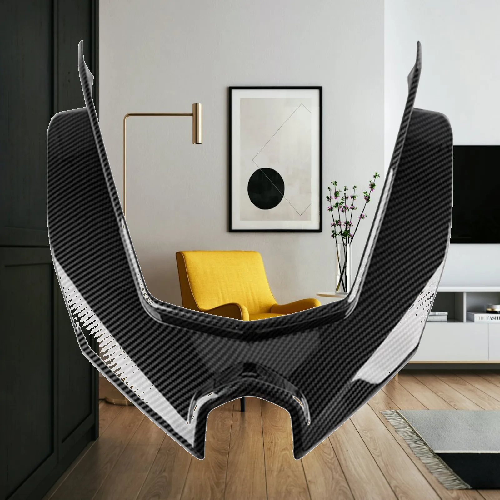 Headlight Upper Panel Cover Fairing for Nmax 155 V3 Black Cover Motorcycle Parts Easy Installation Weather Resistant