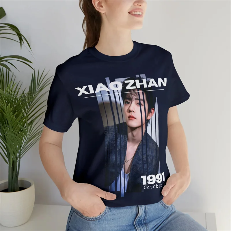 

Summer Hot Sale Xiao Zhan 3D Printed T-Shirt Outstanding Chinese Actor And Singer Style Street Casual Mens Womens T Shirt Tops