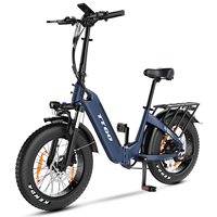 TTGO Folding Electric Bike 250W Motor 5 Speeds Electric Bicycle for Adults 36V25Ah Removable Battery 20\