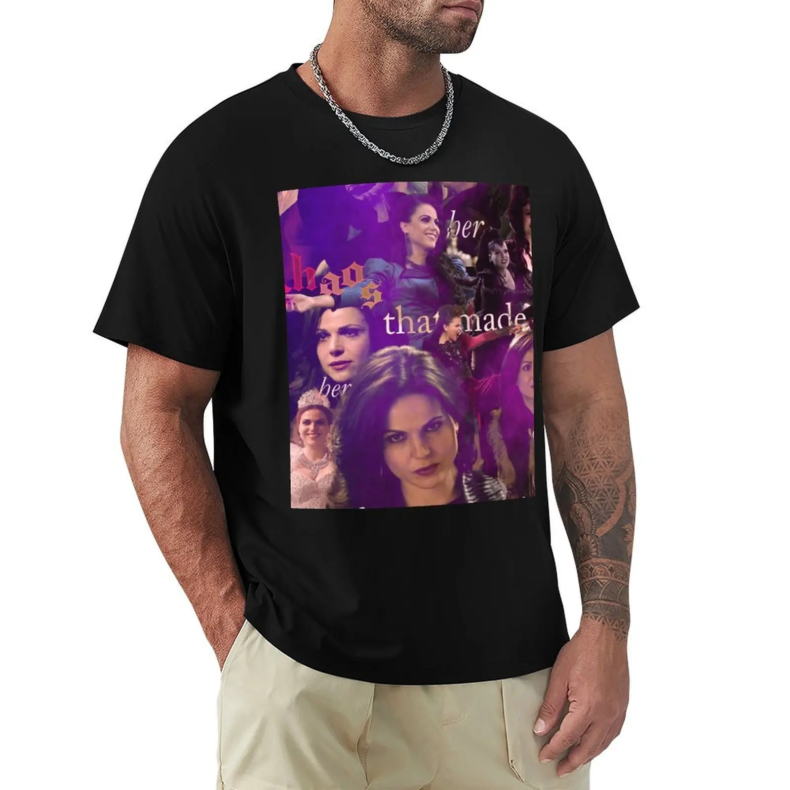 Chaos - Regina Mills, EvilQueen, Roni... T-Shirt Basic Solid Color Casual Tee Shirt