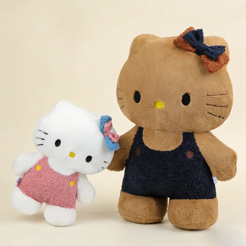 

Мягкая плюшевая игрушка Hello Kitty (коричневая/белая) в виде мультяшного персонажа, подушка-подушка для дивана, украшение для комнаты, игрушка-компаньон для сна, праздничный подарок