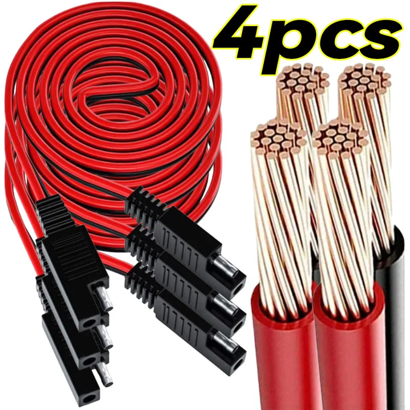 

Быстрый разъем SAE Кабель солнечной панели Провод Разъем SAE Удлинительный кабель Разъем SAE Мощность Автомобильный удлинительный кабель