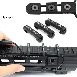 Tactical MLOK WireGuide Sistema de Arma, Arson Machine Cable Management, Lanterna Switch Cabo Clip, M300, M600, PEQ, 3pcs