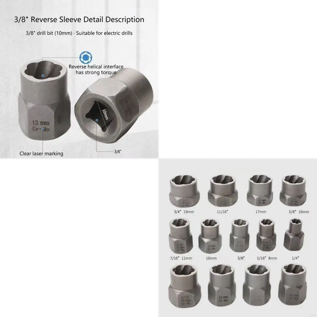 

26 Piece Rusty Bolt Extractor High Speed Steel Drill Bit Portable Storage Box