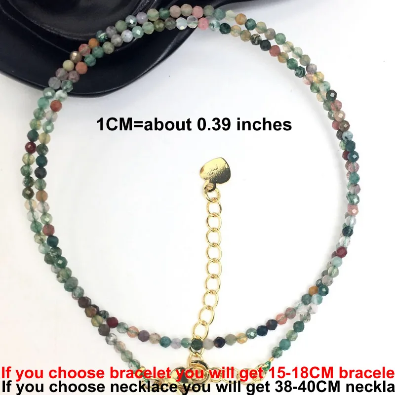 Facettierte Edelsteine 2-3mm Perlen Halskette Armband Kristall Quarz Achat Labradorit Amazon Choker Herren Damen Schmuck Party Geschenk – Detail 30