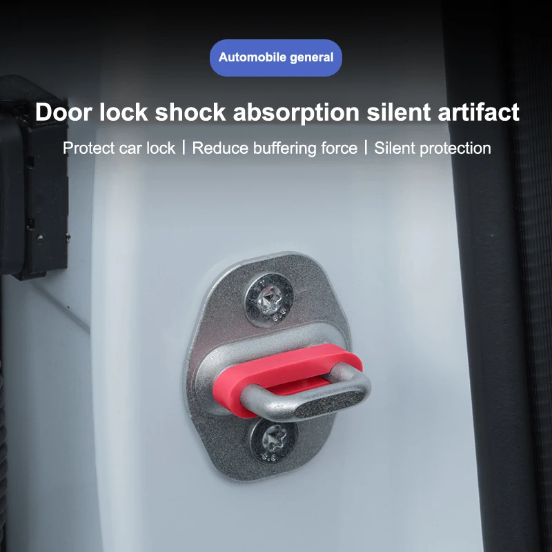 Car Door Shock Absorber Universal Car Door Buckle Soundproof Deadener Damper Cushion Anti-Vibration Buffer Pad 4PCS▪