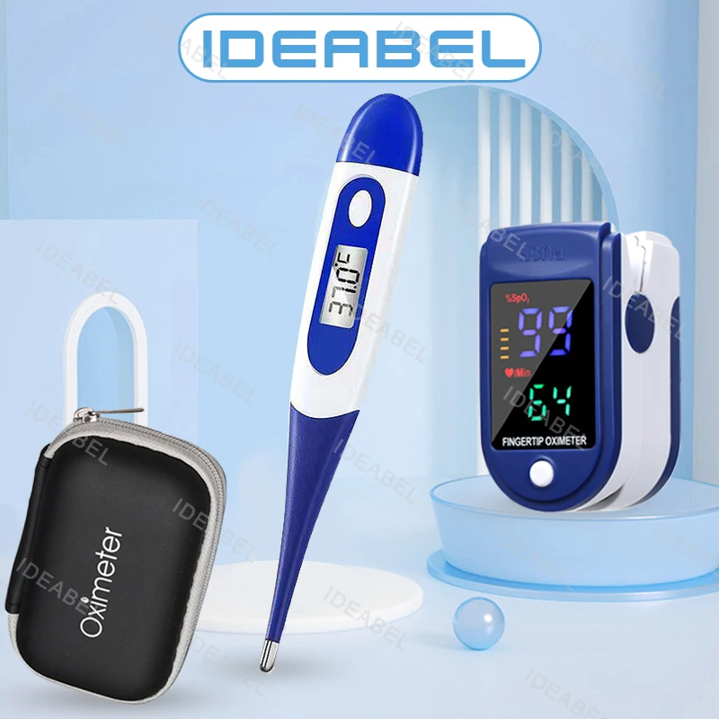 Digital Thermometer Accurate Oral Armpit Temperature Reading Fever Alert Termometer Baby Thermometers Pulse Oximeter Finger
