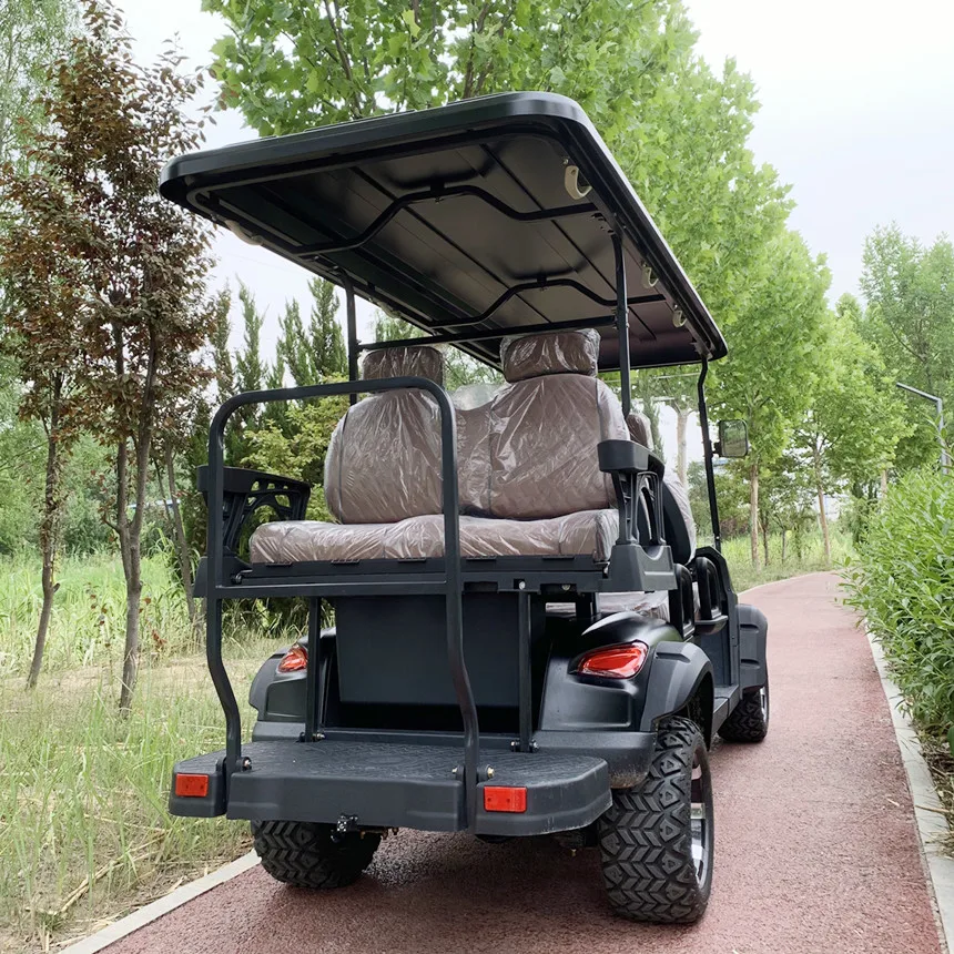 Wholesale 4 /2 Seaters Golf Car48V/60V/72V  2 Seater Lithium Battery Refrigerator /sand Bucket X2 Golf Cart Electric Sale