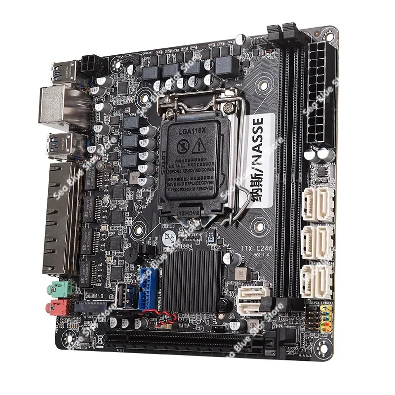 

Low power soft routing nas storage server itx main board supports pure ECC