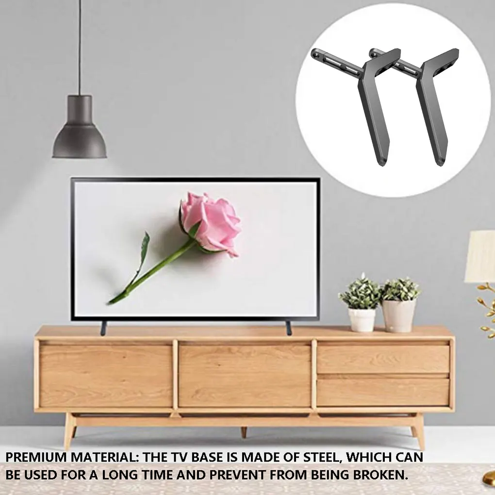 Household TV Bases No-punch Pedestal Screen Stand Strong Universal Riser Efficient Television Legs for 32 to 65 inches