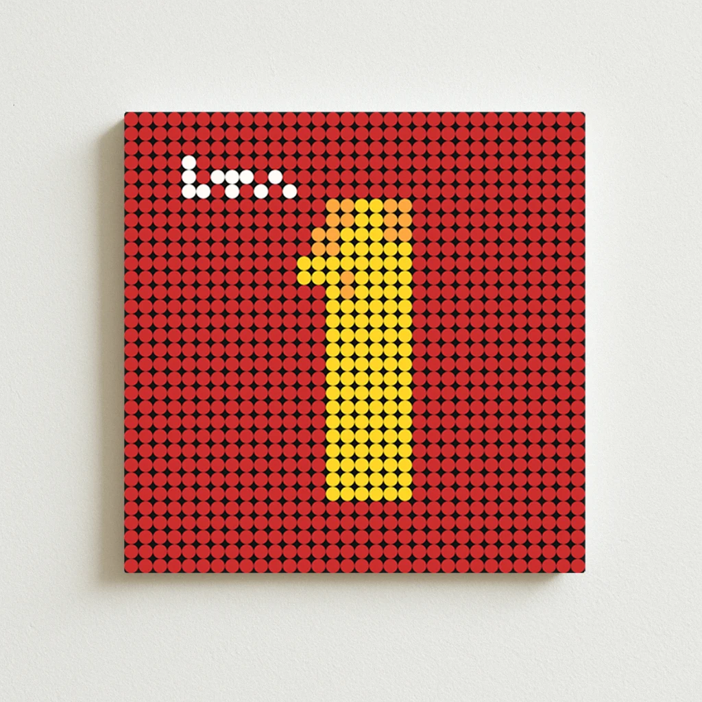 

Classics Band The Beatles 1 Album Cover DIY Pixel Mosaic Brick Art Poster Classic Rock Pop Bedroom Living Room Home Wall Decor