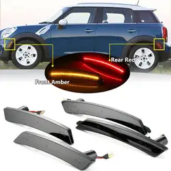 ZGGZ HXSTL Front Rear LED Side Marker Lights Car Turn Signal Lamp Auto Accessories for Mini Cooper R55 R56 R57 R58 R59 R60 R61