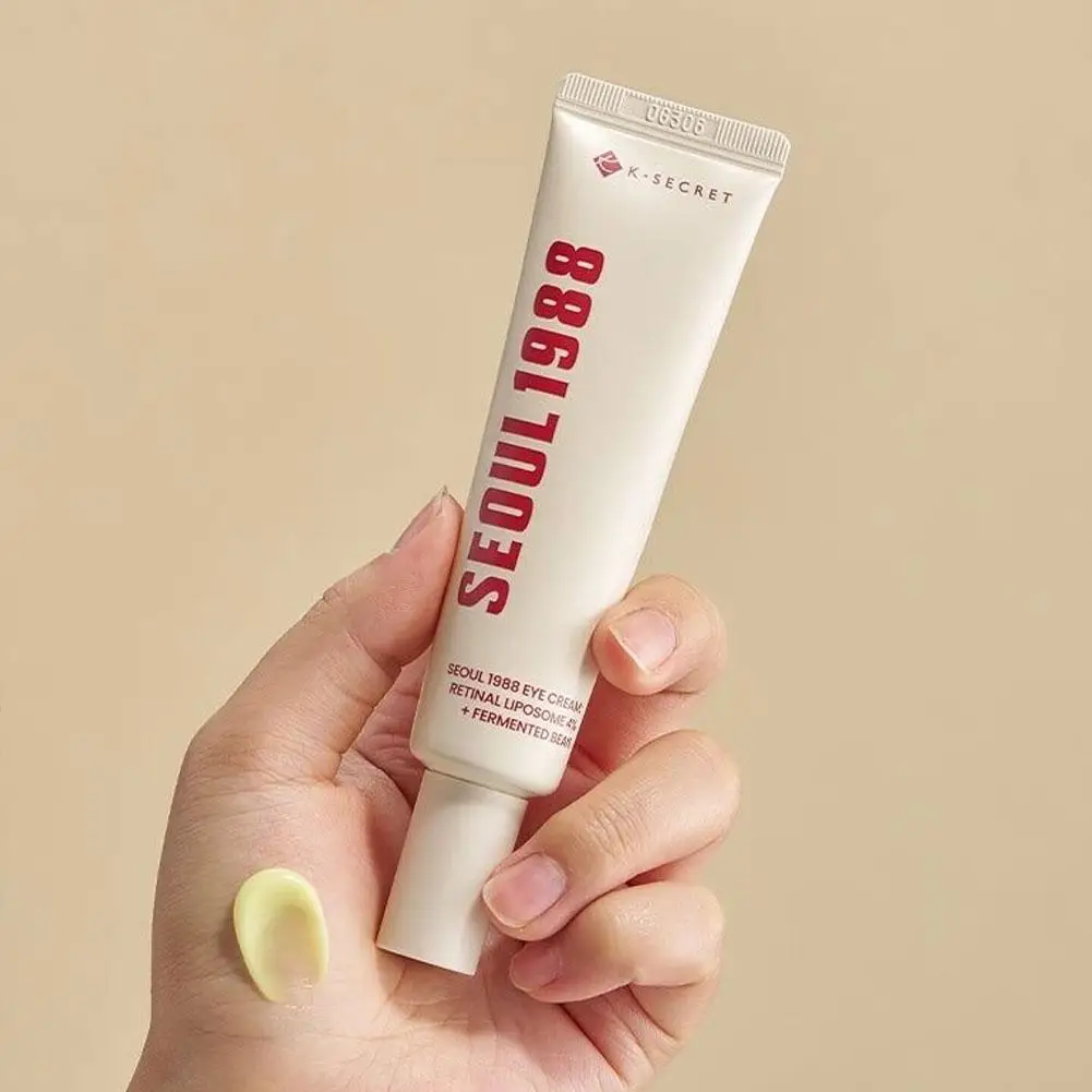 Koreanisches SEOUL 1988, Hautpflegeset – Retinol-Augencreme, Retinol-Ginseng-Niacinamid-Gesichtsessenz, hellt feine Linien auf und dunkle Kreise