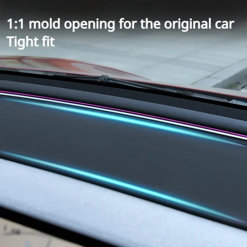 Anti-uv Dashboardhoes Voor Tesla Model 3 Highland 2024 Middenconsole Modellering Accessoires Dashmat Beschermer Pad Zonnescherm