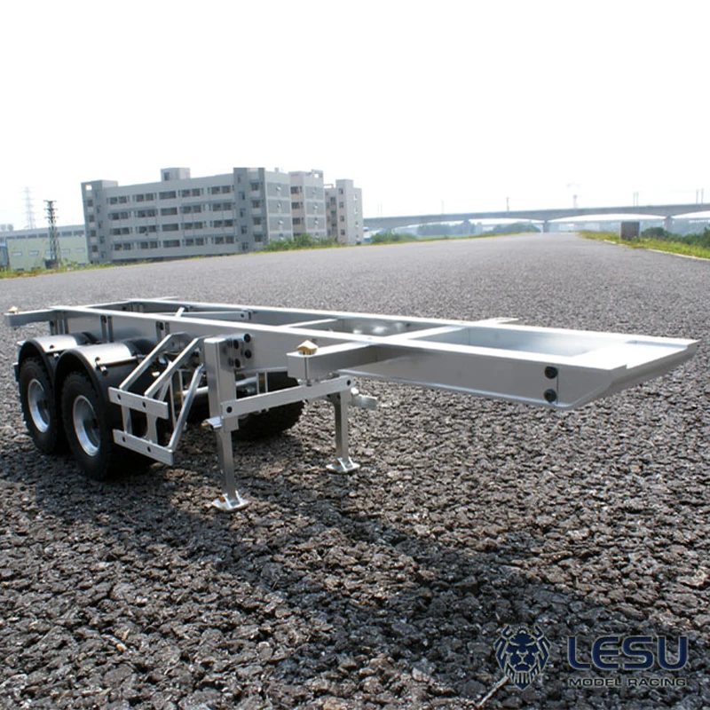 LESU 20ft Metal Container Truck Chassis for 1/14 DIY TAMIYA RC Tractor Model Semi Trailer Remote Control Lorry Car BZ3363