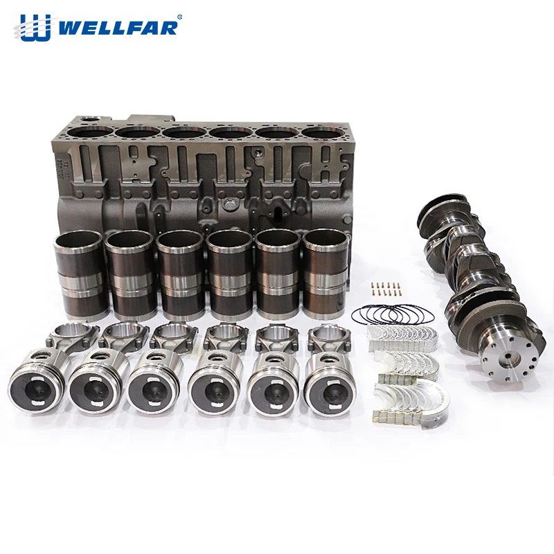 6d114 Wellfar Original Quality short Engine cylinder block For cummins 6 cylinder