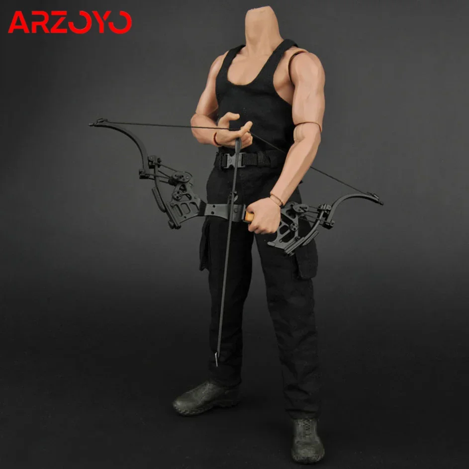 

ZY16-12 1/6 Combat Vest Pants Clothes Male Soldier Bow Arrow Set and Knife Fit 12"Action Figure Body Toy for Hobby Collection