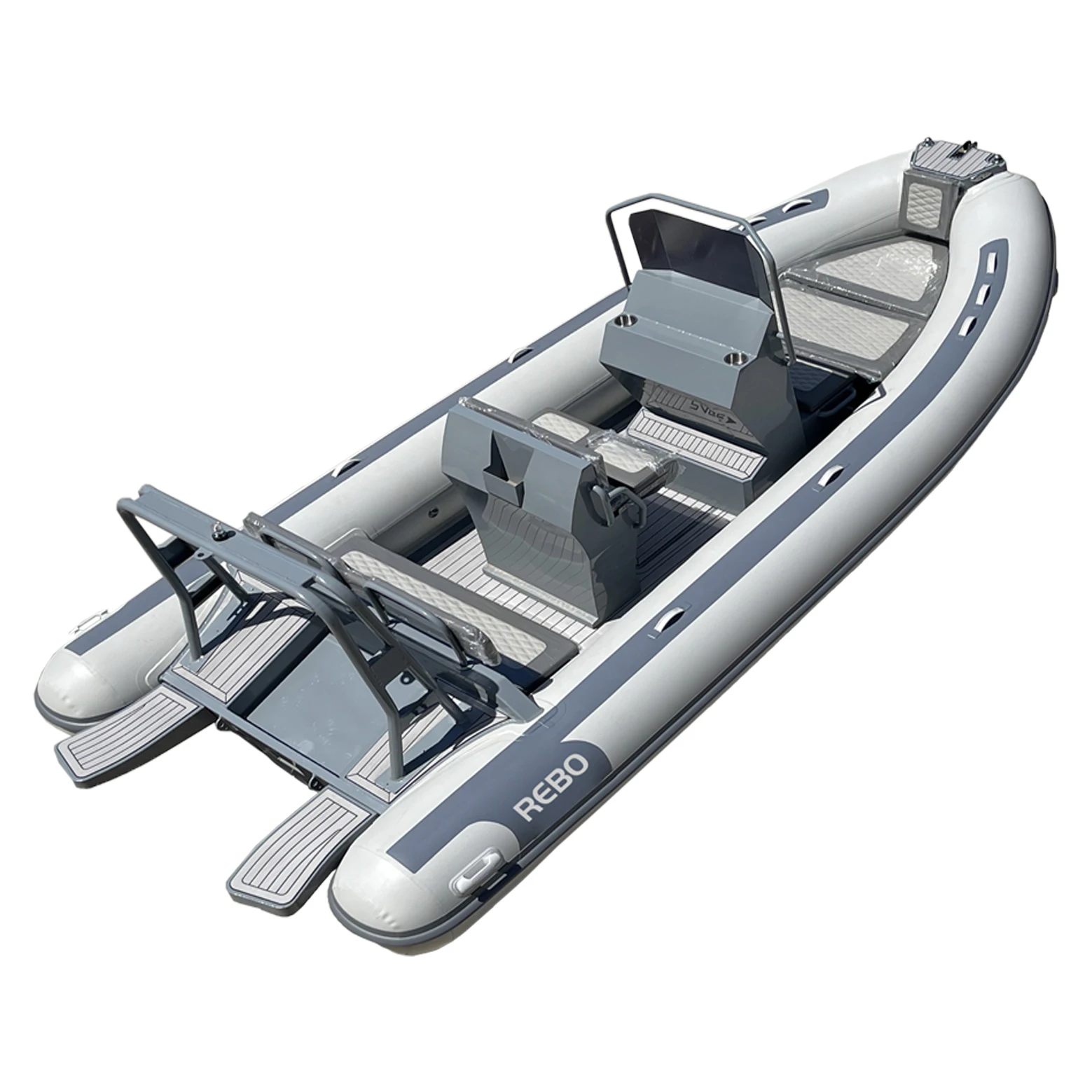 قوارب رياضية جديدة من الألومنيوم 18ft RIB560 Hypalon Orca Deep V Hull من الألومنيوم قابلة للنفخ