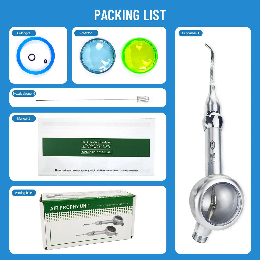 

Стоматологические инструменты Материалы Воздушный профилактический блок Отбеливание зубов Spary Полировщик Стоматология Одонтология Использование пескоструйной машины