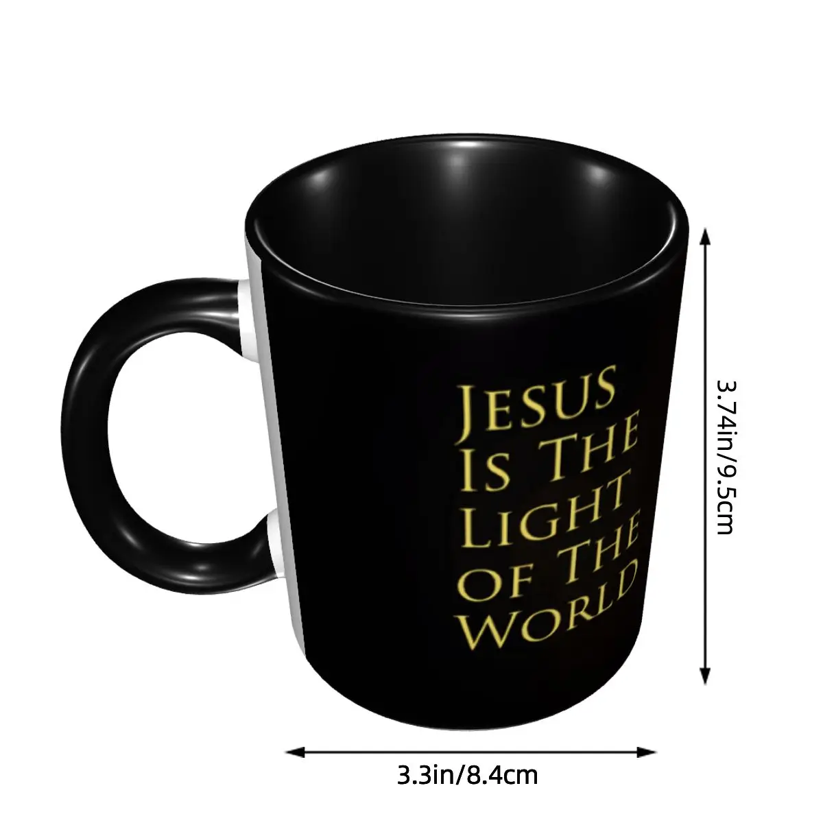 Jesus Christian Coffee Mugs DIY Custom The Light Of The World Ceramic Mug Cup Creative Gift