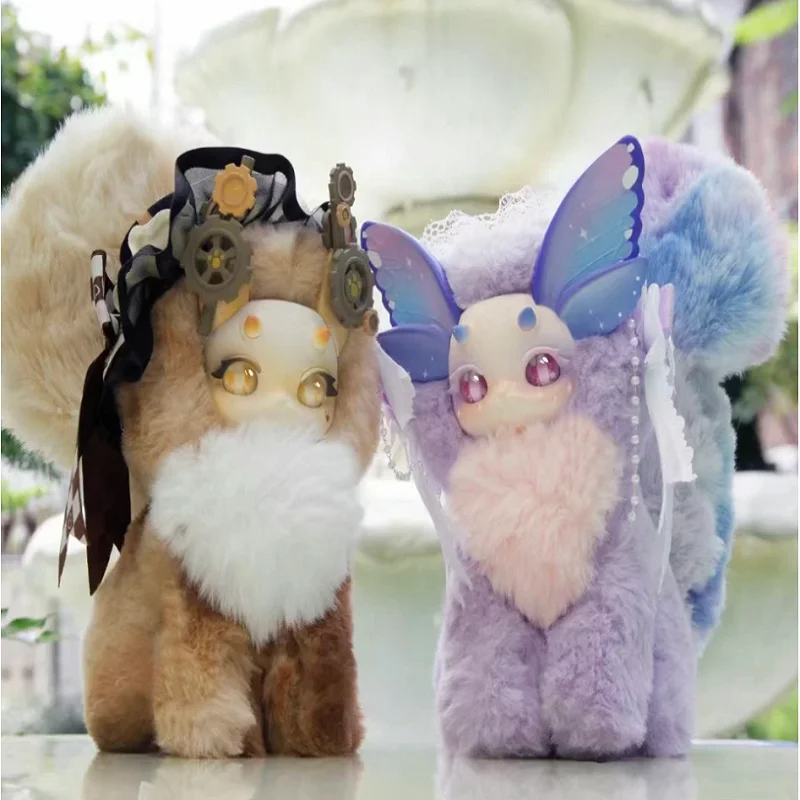 Mystery Box Maomaolong Fantasy Creature Magic Academy Pluche Blind Box Action Figure Pop Verrassing Speelgoed Kat Draak Pop Geschenken