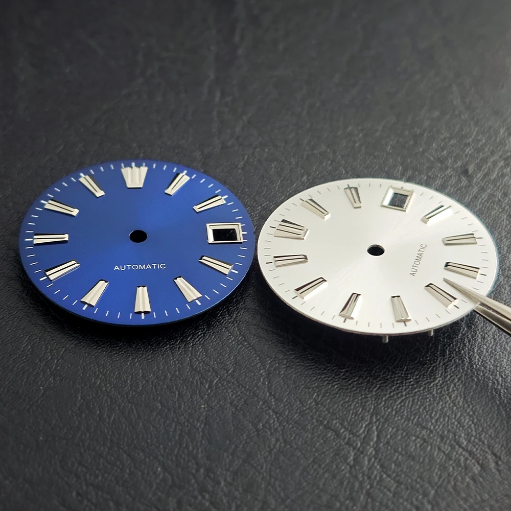 28,5-mm-Uhrzifferblatt mit Einzelkalender, passend für NH35 NH36 Uhrwerke, Zubehör, NH35-Zifferblatt, Ersatzteile für Herrenuhren – Detail 4