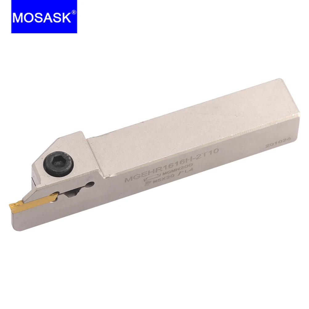 

MOSASK MGEHR 25 32 MM External Cut-Off Grooving White Color Spring Steel Toolholder for MGMN MGGN Carbide Inserts