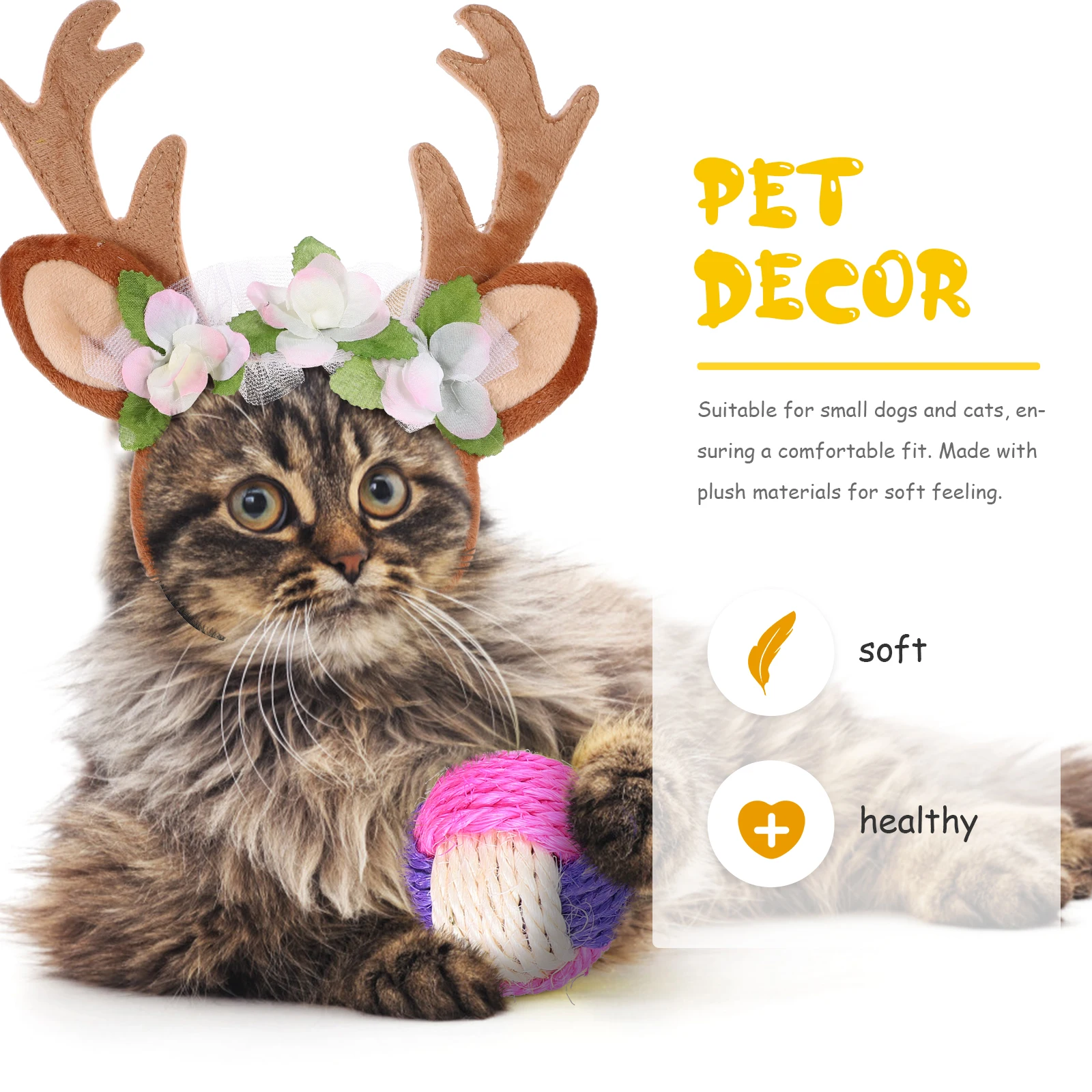 

Adorable Christmas Tree Pet Hair Hoop Adjustable Headband for Cat Dog Fashionable Costume Accessory Comfortable Non-Deformable