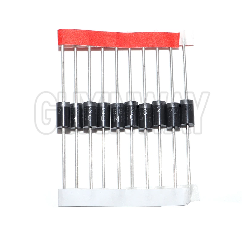 10 قطعة 1N5822 IN5822 3A 40V DO-27 DO-201AD شوتكي ديود