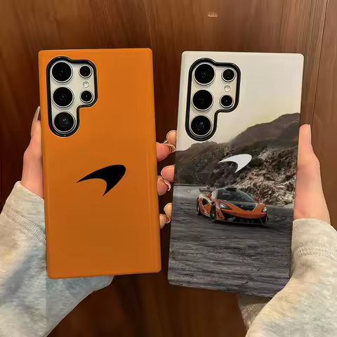 Sports Car McLarens Phone Case For Samsung S25 Film Shell Luxury GalaxyS24Ultra 23plus S22 21 A56 36 26 16 Double Layer Cover