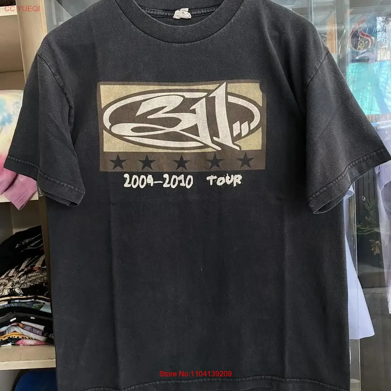 311 2009 2010 Tour Remake Black T shirt S 5XL NH21448 long or short sleeves vintage Washed streetwear graphic