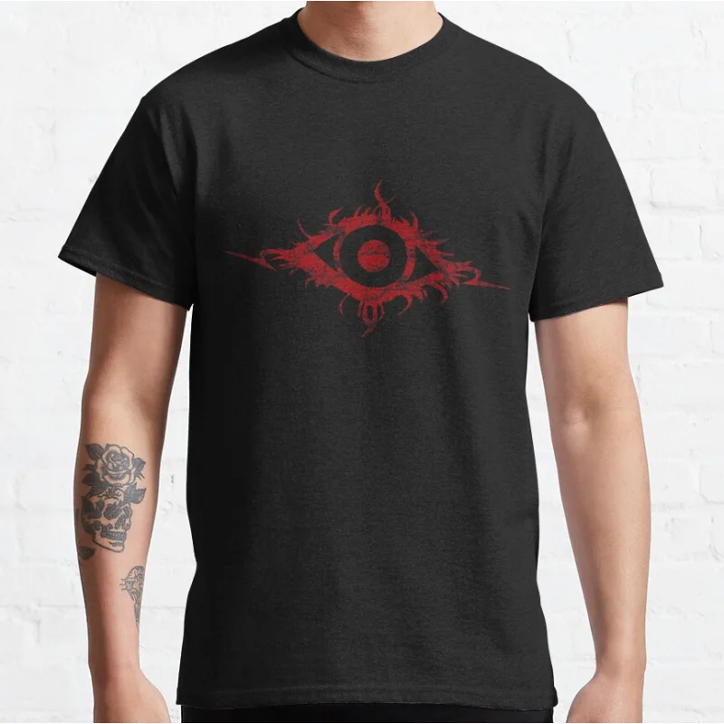 

Art is in the EYE of the beholder The evil within Horro video game T Shirt for men 100% cotton tee large size Adult tops S-6XL