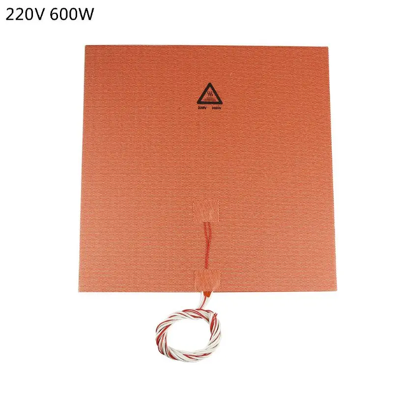 400mm X 400mm Silicone Heatbed Heater 600W 3D Printer Imported Hot Bed Silicone Pad Drop Shipping