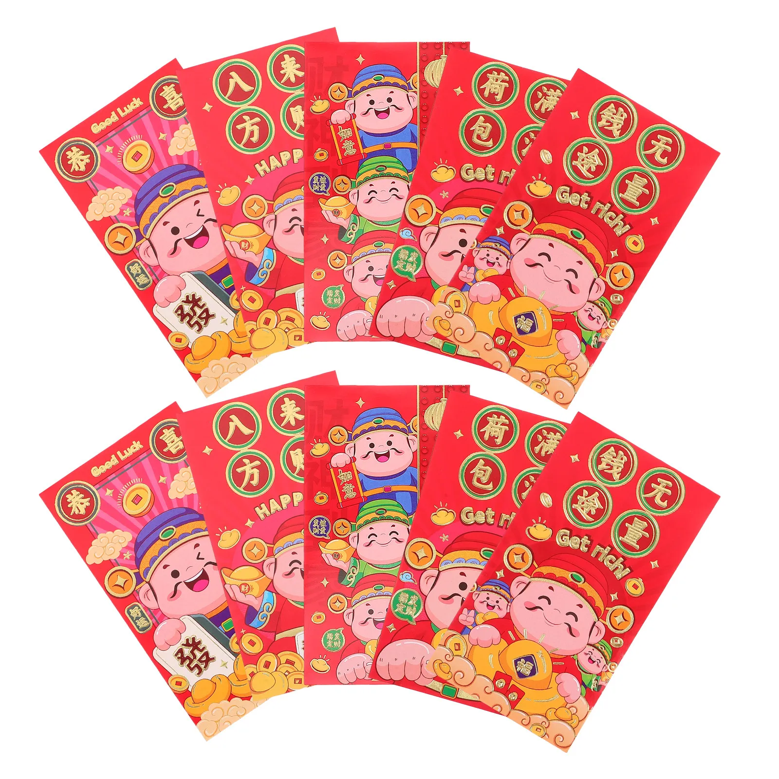 

30Pcs Chinese New Year Red Envelopes Snake Year 2025 Red Packets Flat Design Spring Festival Money Bags Prosperity Gifts